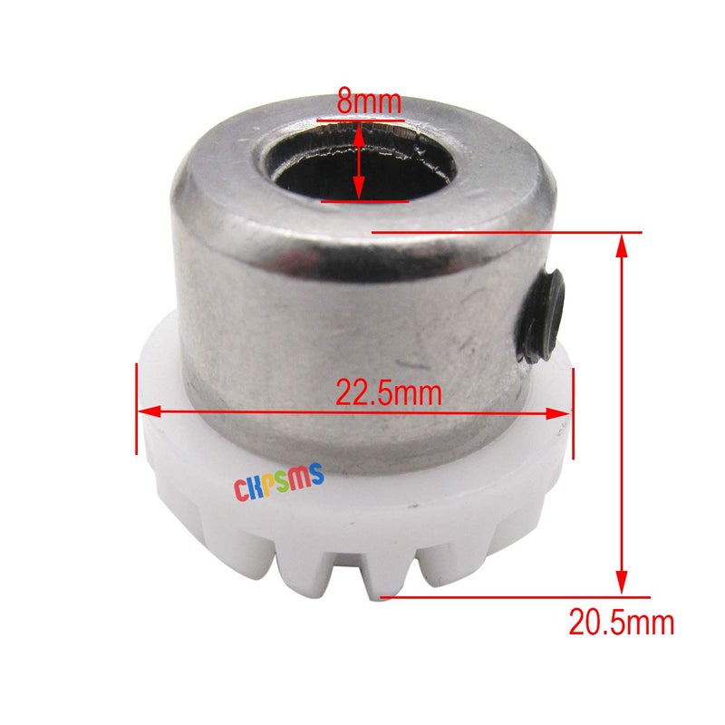 CKPSMS Brand - 1PCS #445491-S Upper Vertical Gear Compatible with/Replacement for Singer Brand 242,247,267,300(The Gearâ€™s Height is About 20.5mm) - Image 3